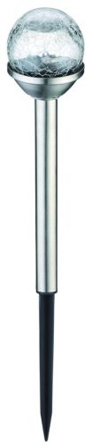 Entac Kerti Szolár Lámpa 340mm Rozsdamentes acél Üveg fej 1 LED RGB 24/kínáló