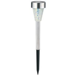   Entac Kerti Szolár Lámpa 400mm Rozsdamentes acél Mozaik Üveg 1 LED RGB 12/kínáló
