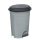 Planet Pedálos szemetes kuka, műanyag, ECO antracit, kivehető kosárral, 50L