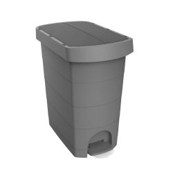   Pelikán Slim pedálos szemetes eco antracit színű, antracit fedéllel 60L