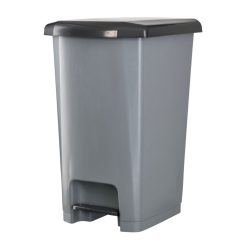 Pedálos szemetes kuka SLIM, műanyag, ECO antracit, 25L