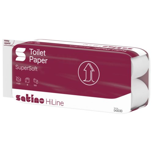 Satino Wepa Prestige toalettpapír, 4 rétegű, 150 lapos, 8 tekercs/csomag, 9 csomag/zsák
