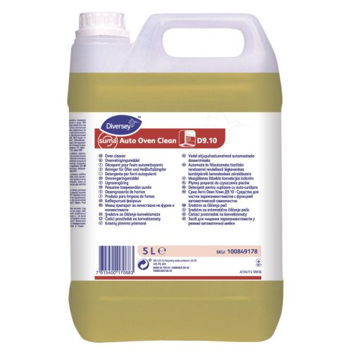 Suma Auto Oven Clean D9.10 automata és félautomata tisztítási rendszerrel rendelkező légkeveréses kombipároló ber. zsíroldószere 5L