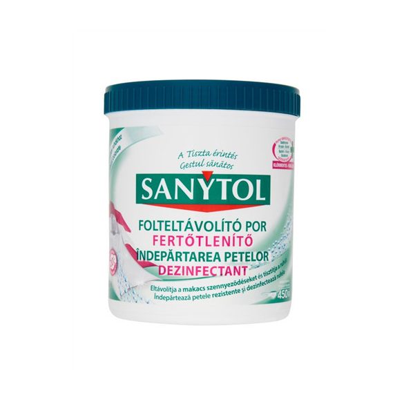 Sanytol folteltávolító fertőtlenítős fehérítő por 450g (8db/karton)