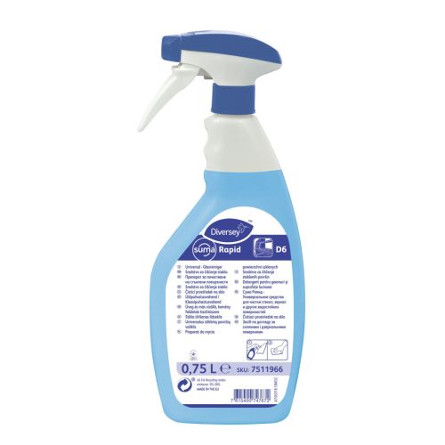 Suma Rapid D6 folyékony ablaktisztítószer 750ml (6db/karton)