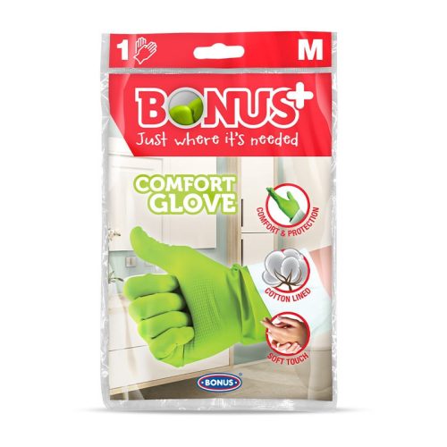 Bonus+ Komfort gumikesztyű M (kivezetésre került)