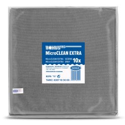   BonusPro MicroClean Extra kendő 40x40cm 10db/csg (5csg/karton) szürke