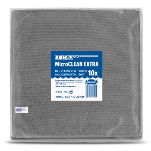 BonusPro MicroClean Extra kendő 40x40cm 10db/csg (5csg/karton) szürke