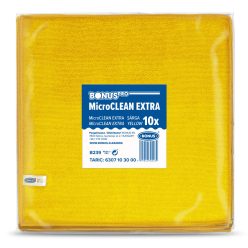   BonusPro MicroClean Extra kendő 40x40cm, 10db/csg (5csg/karton) sárga