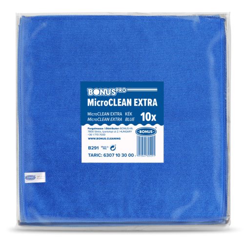 BonusPro MicroClean Extra kendő 40x40cm, 10db/csg (5csg/karton) kék
